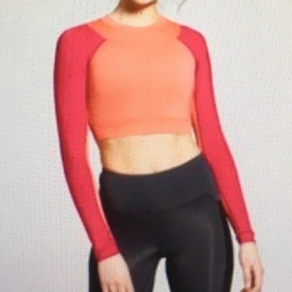 Joy Lab Color Block Long Sleeve "Deep Sea Coral" - Picture 4 of 4